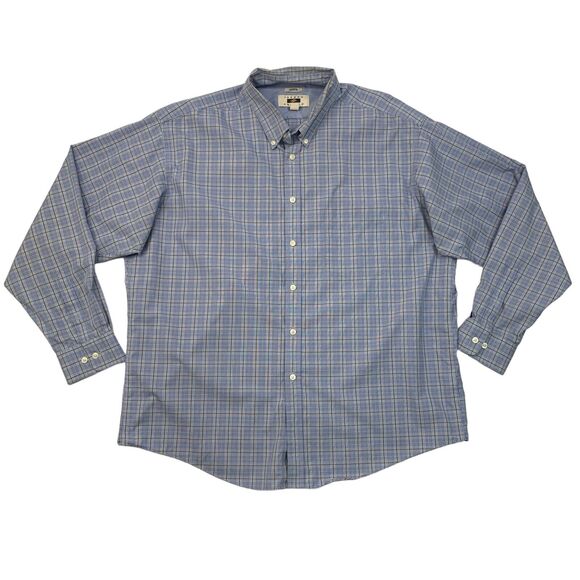Joseph Abboud Shirt Mens XL Extra Large Blue Classic Fit Button Down Non Iron - Picture 1 of 8